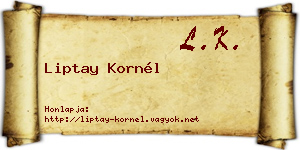 Liptay Kornél névjegykártya